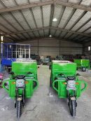 Xe Điện Chở Rác 3 Bánh Môi Trường 1 Tấn Ben Nâng Hạ