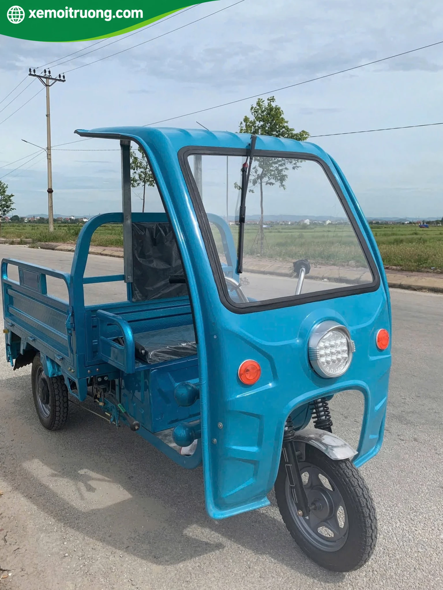 Xe Điện 3 Bánh Chở Hàng Có Mái Che 700KG Động Cơ 1200W 8 Xe Điện 3 Bánh Chở Hàng Có Mái Che 700KG Động Cơ 1200W - Ảnh 8