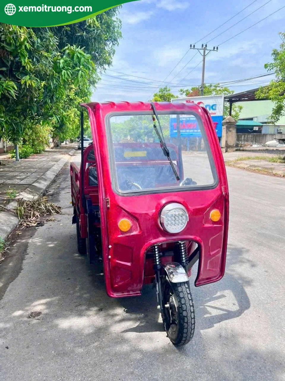Xe Điện 3 Bánh Chở Hàng Có Mái Che 700KG Động Cơ 1200W 11 Xe Điện 3 Bánh Chở Hàng Có Mái Che 700KG Động Cơ 1200W - Ảnh 11