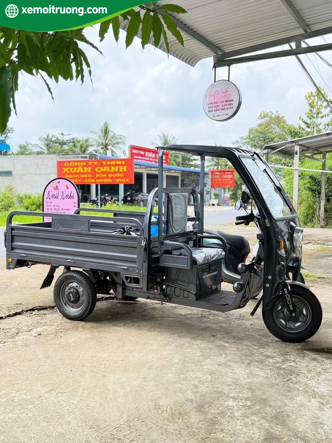 Xe Điện 3 Bánh Chở Hàng Có Mái Che 700KG Động Cơ 1200W 14 Xe Điện 3 Bánh Chở Hàng Có Mái Che 700KG Động Cơ 1200W - Ảnh 14