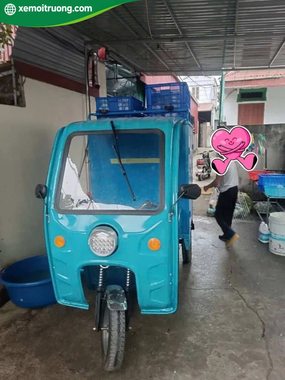 Xe Điện 3 Bánh Chở Hàng Có Mái Che 700KG Động Cơ 1200W 16 Xe Điện 3 Bánh Chở Hàng Có Mái Che 700KG Động Cơ 1200W - Ảnh 16
