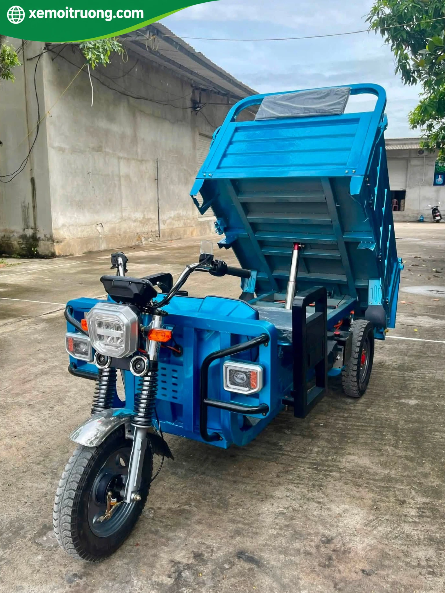 Xe Điện 3 Bánh Chở Hàng 1,5 Tấn Động Cơ 1800W 10 Xe Điện 3 Bánh Chở Hàng 1,5 Tấn Động Cơ 1800W - Ảnh 10