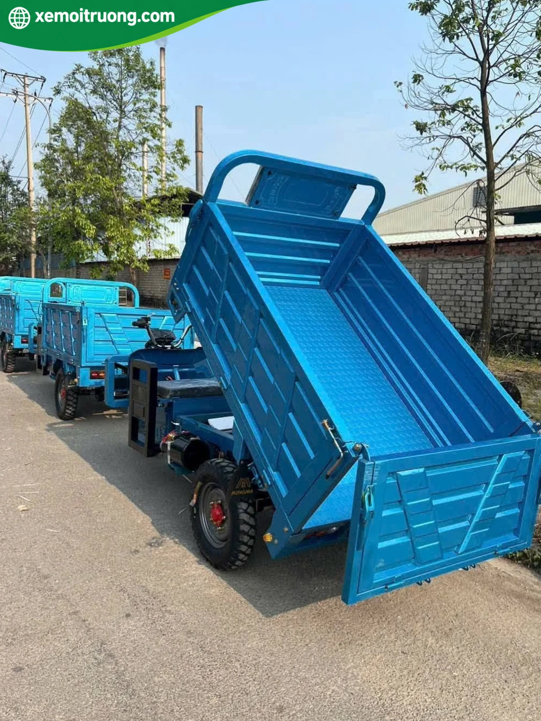 Xe Điện 3 Bánh Chở Hàng 1,5 Tấn Động Cơ 1800W 11 Xe Điện 3 Bánh Chở Hàng 1,5 Tấn Động Cơ 1800W - Ảnh 11