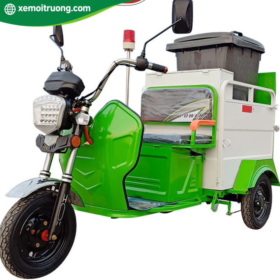 Xe Điện 3 Bánh Chở Rác Môi Trường Nhỏ Gọn 800W 7 Xe Điện 3 Bánh Chở Rác Môi Trường Nhỏ Gọn 800W - Ảnh 7