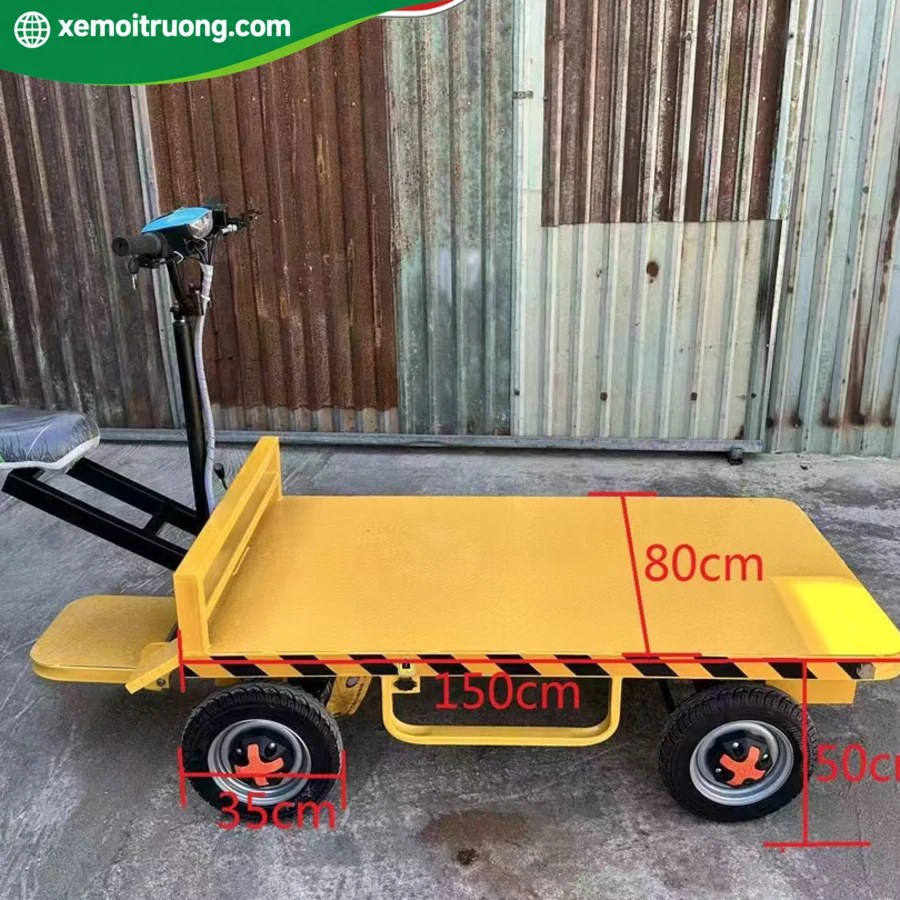 Xe Điện Chở Hàng Sàn Phẳng 800KG Trong Nhà Máy SX 9 Xe Điện Chở Hàng Sàn Phẳng 800KG Trong Nhà Máy SX - Ảnh 9