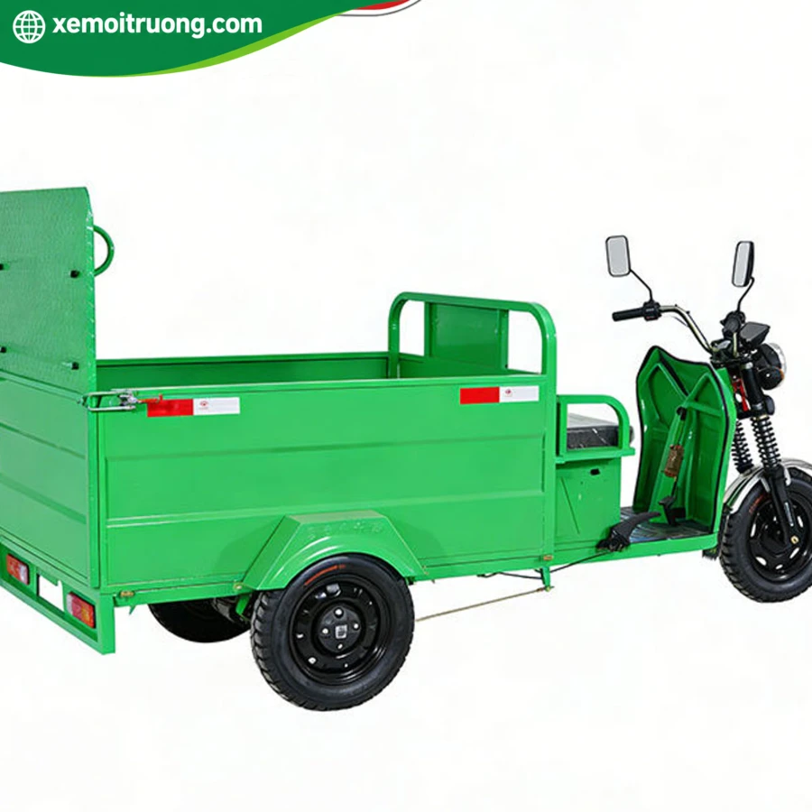 Xe Điện 3 Bánh Chở Rác 1000L Thùng Mở (Tải Trọng 1 Tấn) 3 Xe Điện 3 Bánh Chở Rác 1000L Thùng Mở (Tải Trọng 1 Tấn) - Ảnh 3