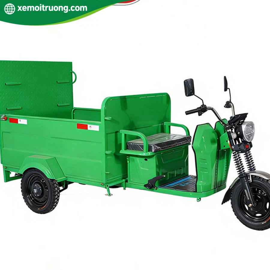 Xe Điện 3 Bánh Chở Rác 1000L Thùng Mở (Tải Trọng 1 Tấn) 5 Xe Điện 3 Bánh Chở Rác 1000L Thùng Mở (Tải Trọng 1 Tấn) - Ảnh 5