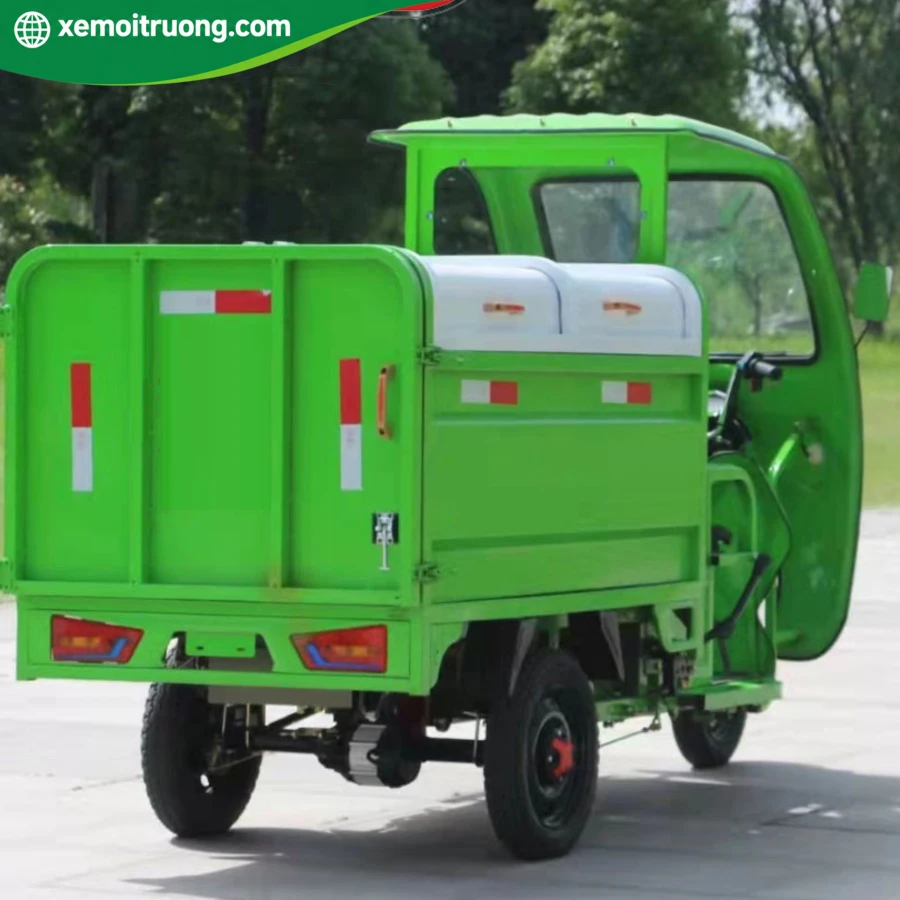 Xe Điện Chở Rác 3 Bánh Có Mái Che 300KG 800W 3 Xe Điện Chở Rác 3 Bánh Có Mái Che 300KG 800W - Ảnh 3