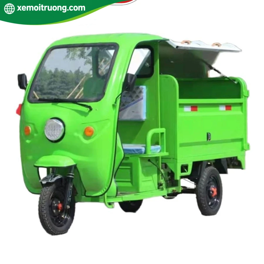 Xe Điện Chở Rác 3 Bánh Có Mái Che 300KG 800W 4 Xe Điện Chở Rác 3 Bánh Có Mái Che 300KG 800W - Ảnh 4