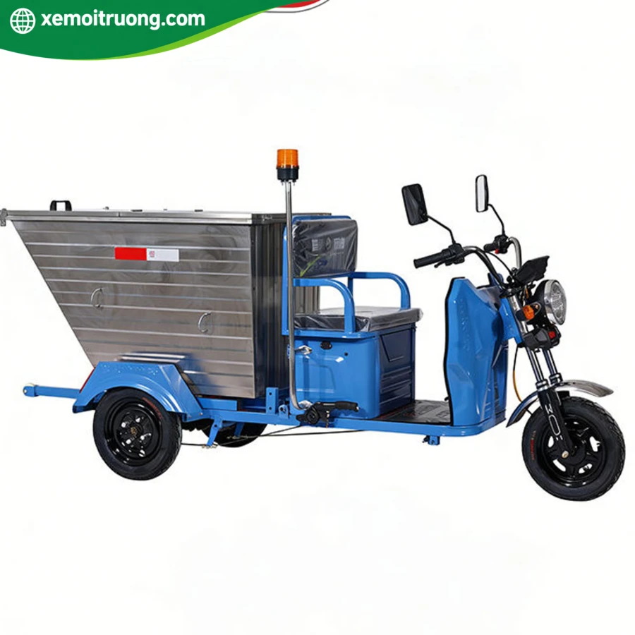 Xe Điện Môi Trường Thùng Inox Nhọn Phía Sau 500L 200KG 6 Xe Điện Môi Trường Thùng Inox Nhọn Phía Sau 500L 200KG - Ảnh 6